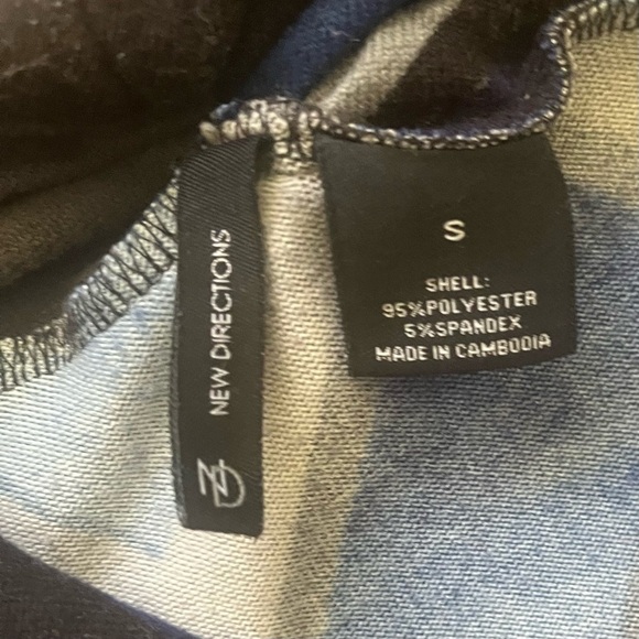 New Directions casual zigzag tight knit cardigan S multi color dropped neckline - Picture 13 of 13